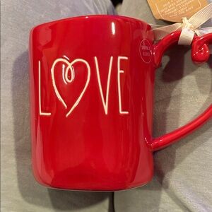 Rae Dunn Red Love Mug